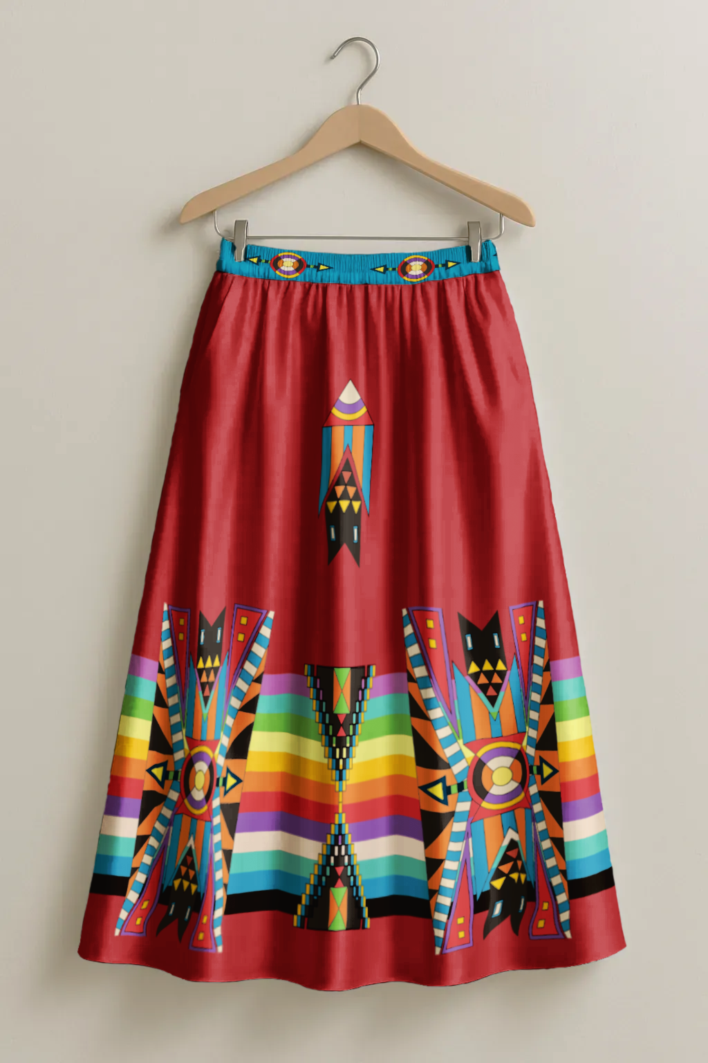 Blooming Spirit Geometric Skirt