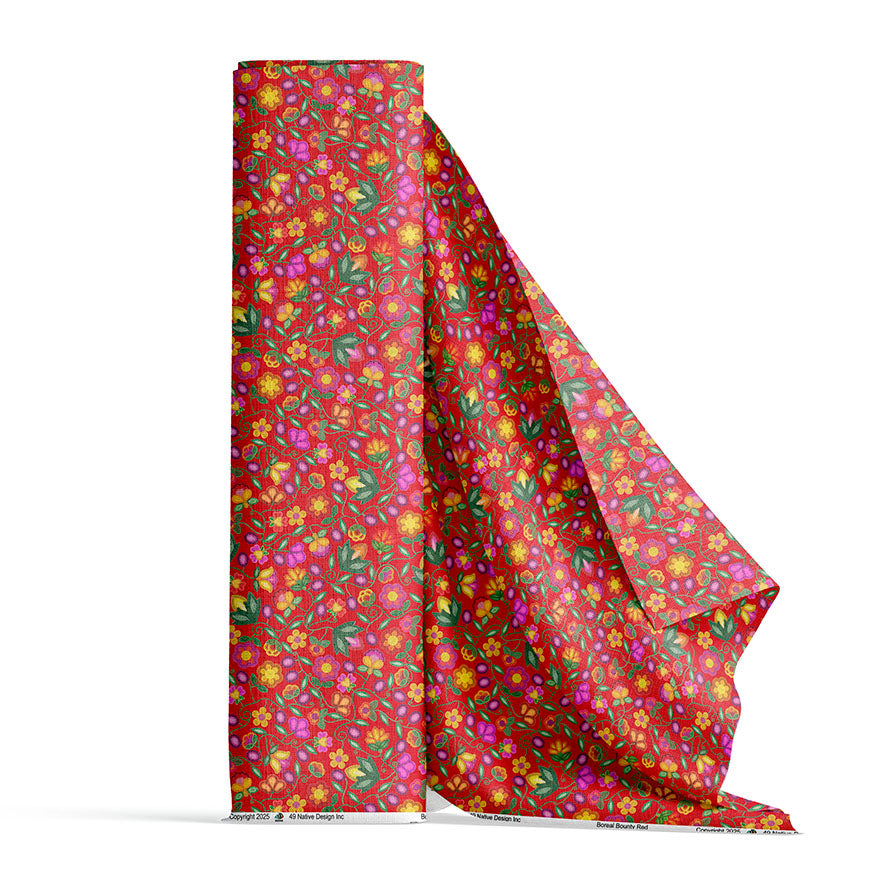 Boreal Bounty Red 42 Inch Cotton Poplin Pre Order