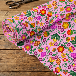 Boreal Bounty Pink 42 Inch Cotton Poplin Pre Order