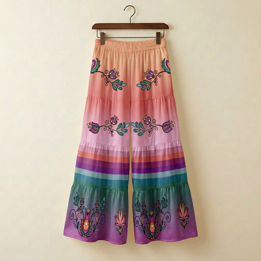 Cedar Wind Bloom Three Tier Pants