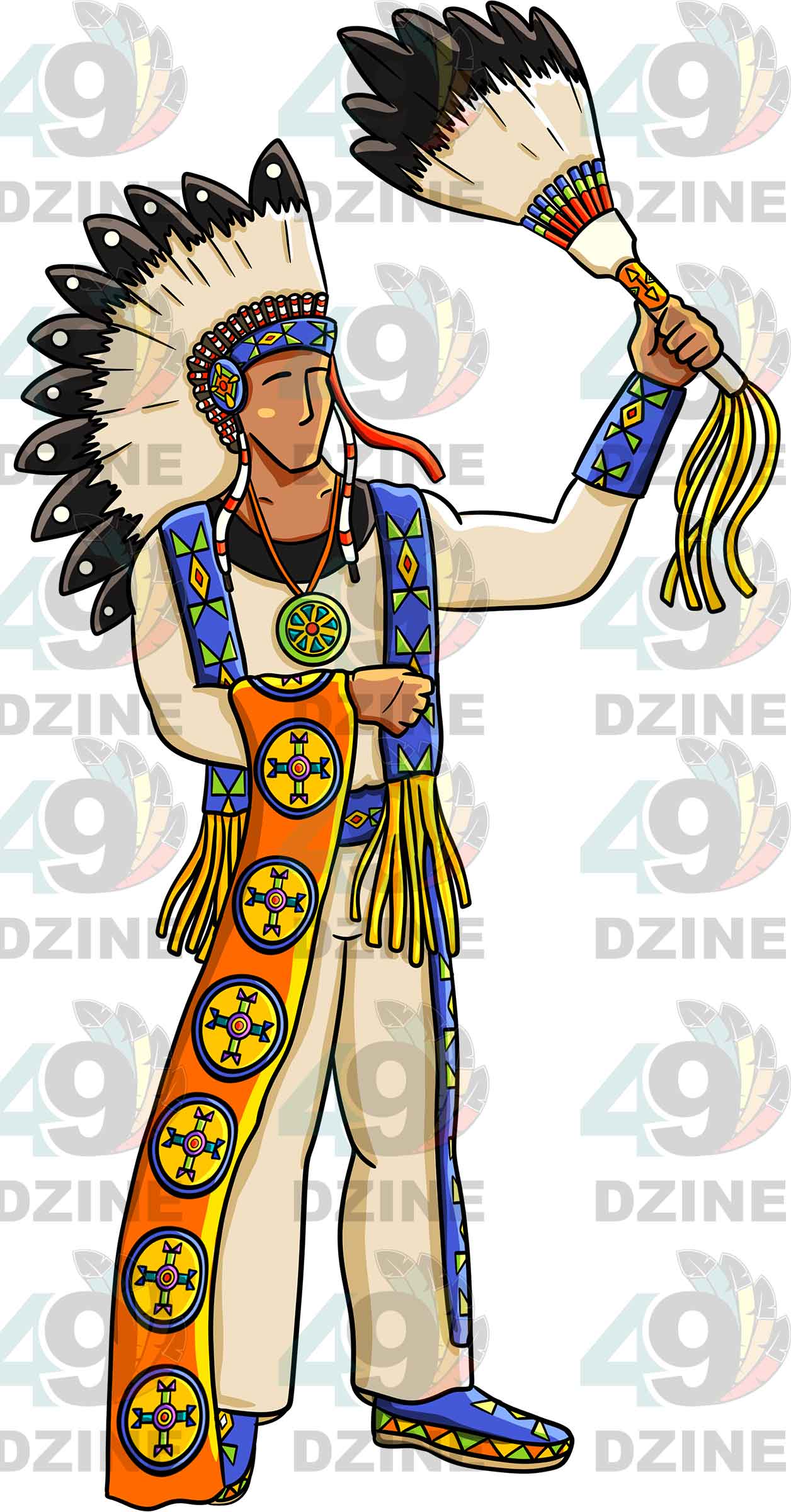 Chief 5 Colored Transfer (Various Sizes)