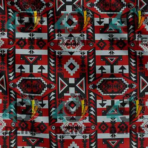 Chiefs Mountain Candy Sierra Dark Satin Fabric By the Yard Pre Order