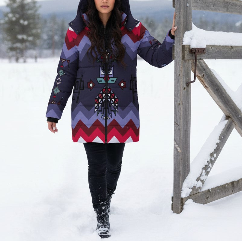 Cider Guardian Women's Hooded Puffer Coat