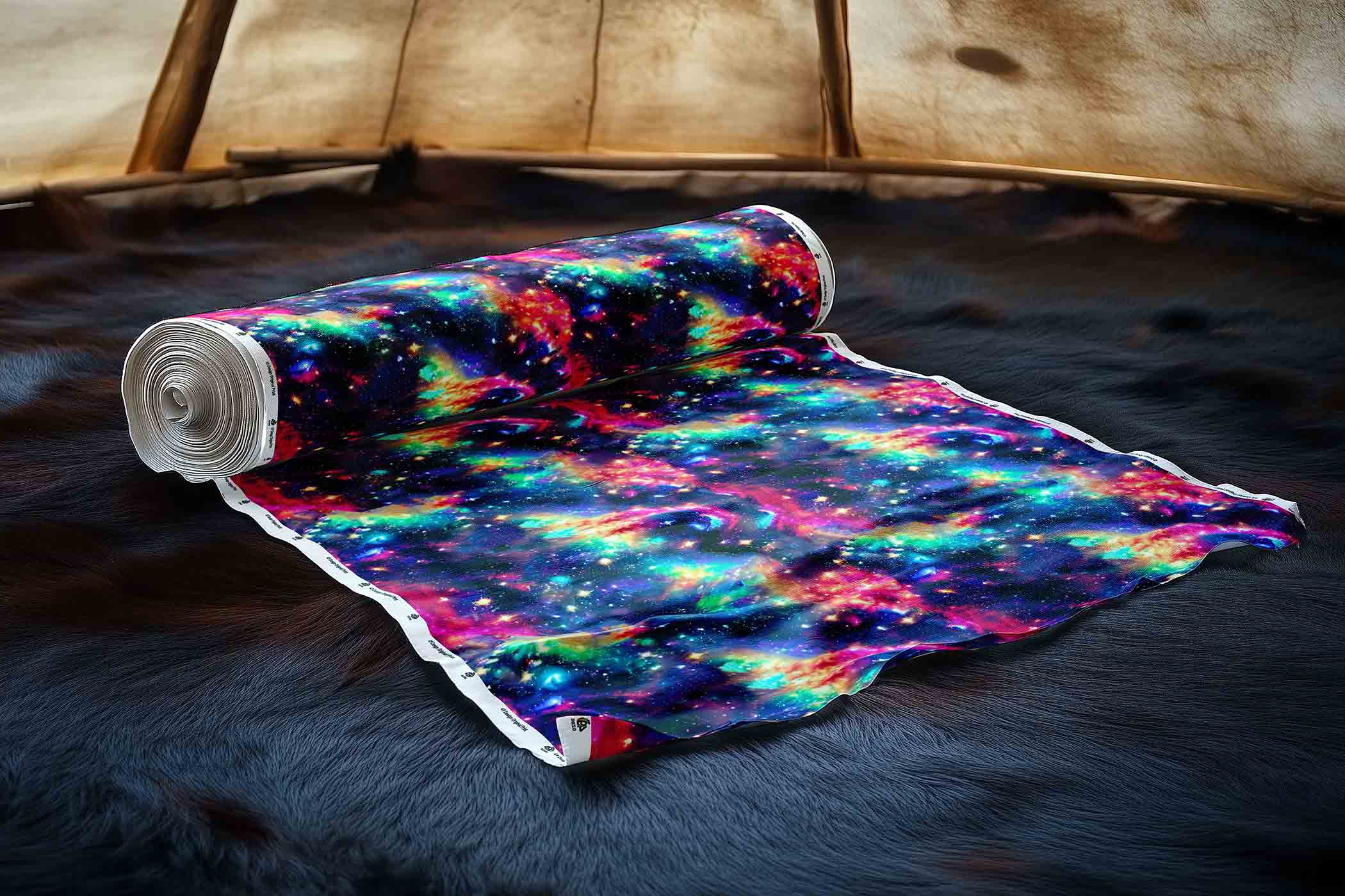 Cosmic Rainbow 56 inch Cotton Poplin Pre Order