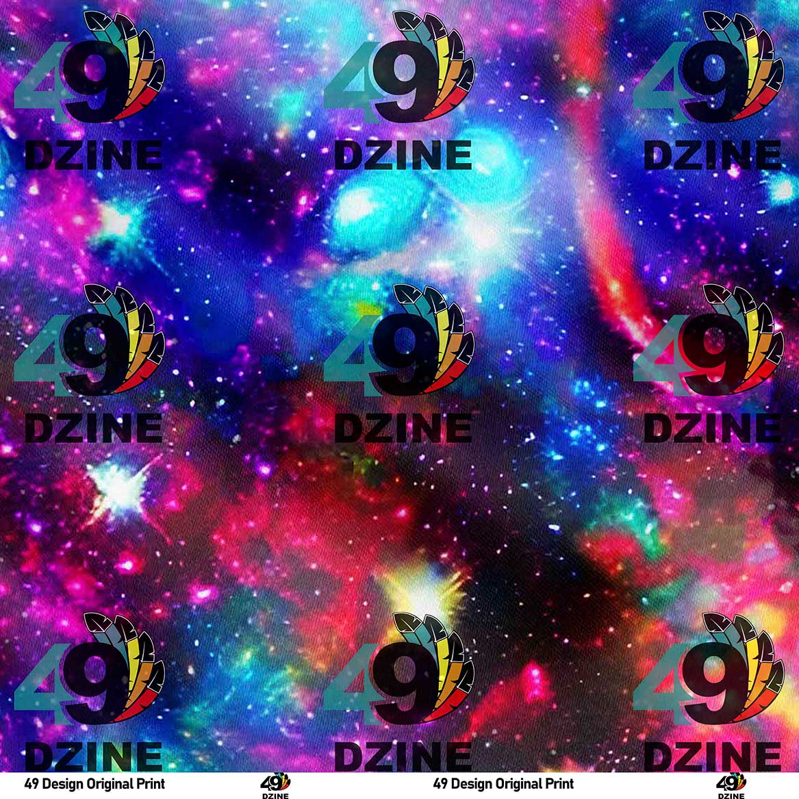 Cosmic Starburst Satin Fabric By the Yard Pre Order