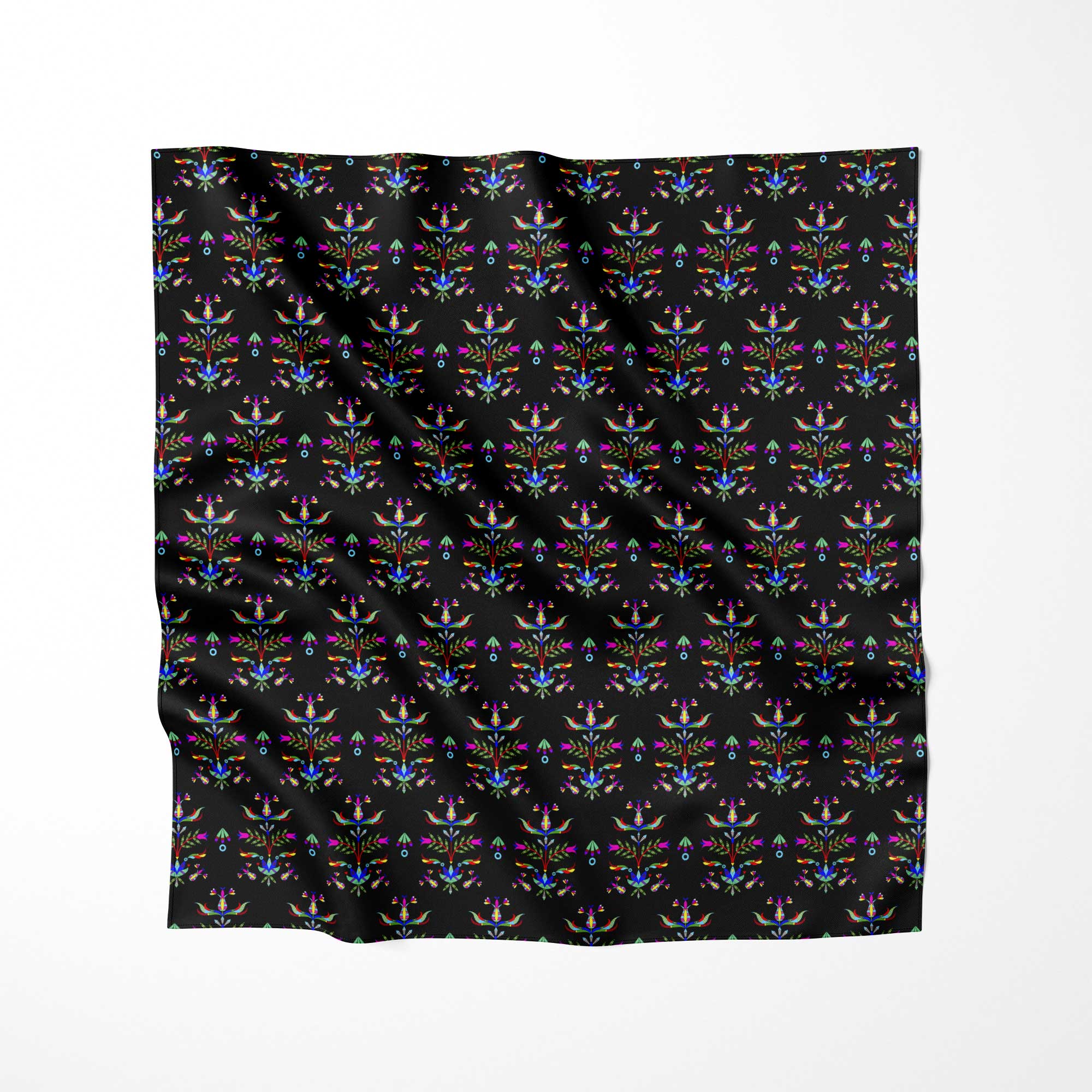 Dakota Damask Black Satin Fabric By the Yard Pre Order