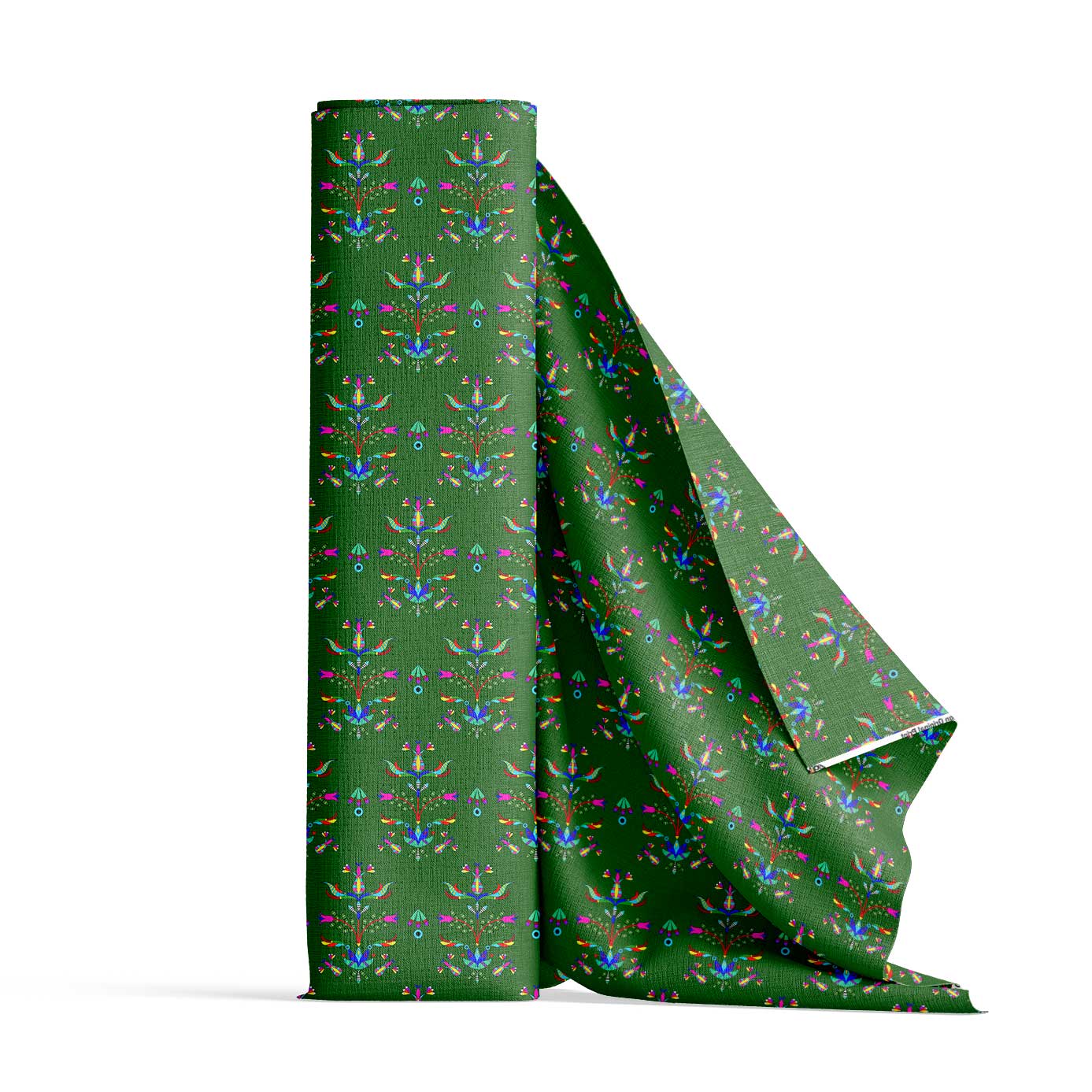 Dakota Damask Green Satin Fabric By the Yard Pre Order