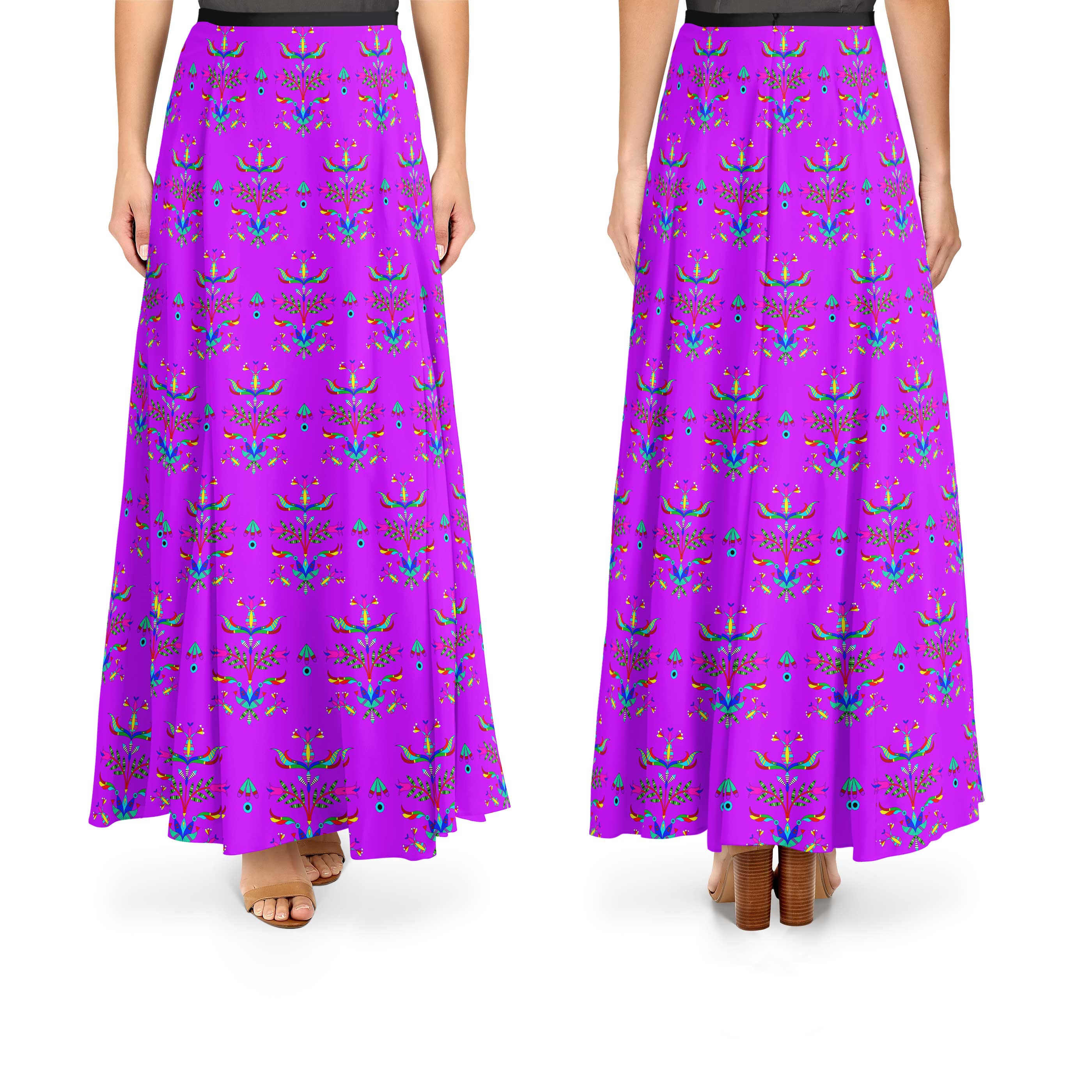 Dakota Damask Purple Satin Fabric By the Yard Pre Order