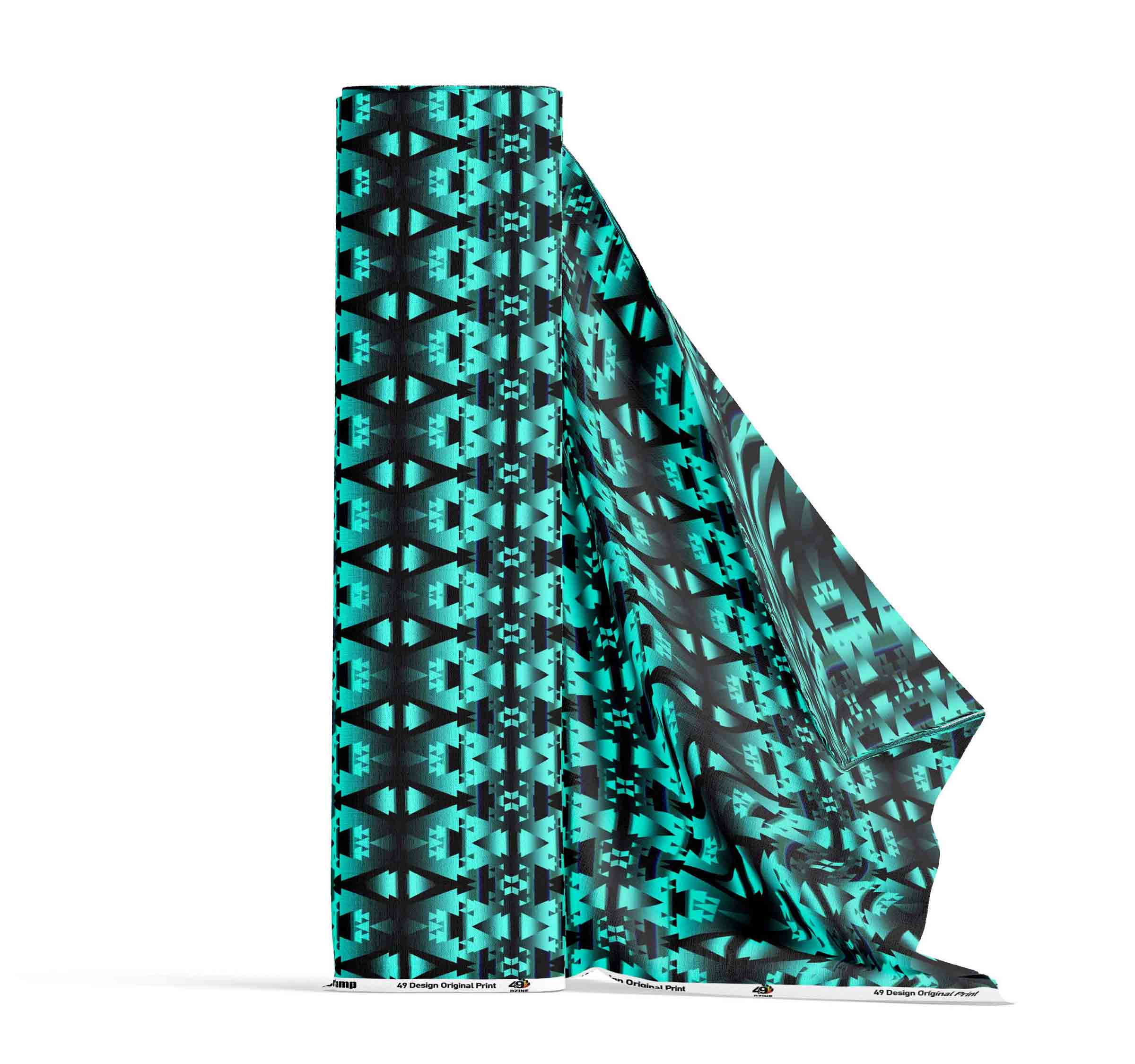 Dark Teal Winter Camp Satin Fabric By the Yard Pre Order