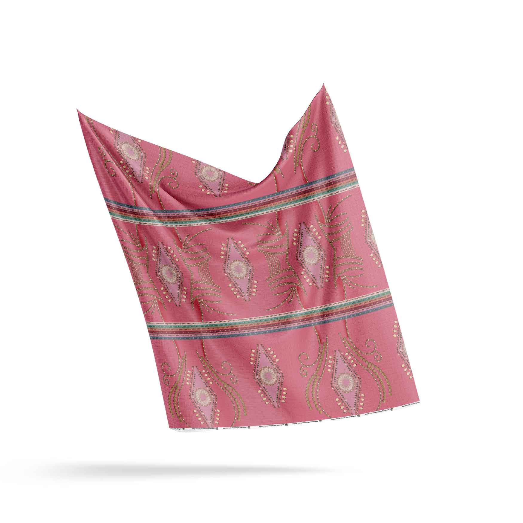 Dreams of Deco Pink 56 Inch Cotton Poplin Pre Order