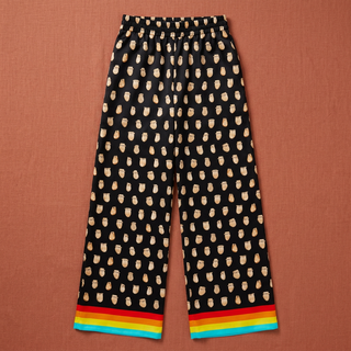 Elk Teeth on Black Women's Pants