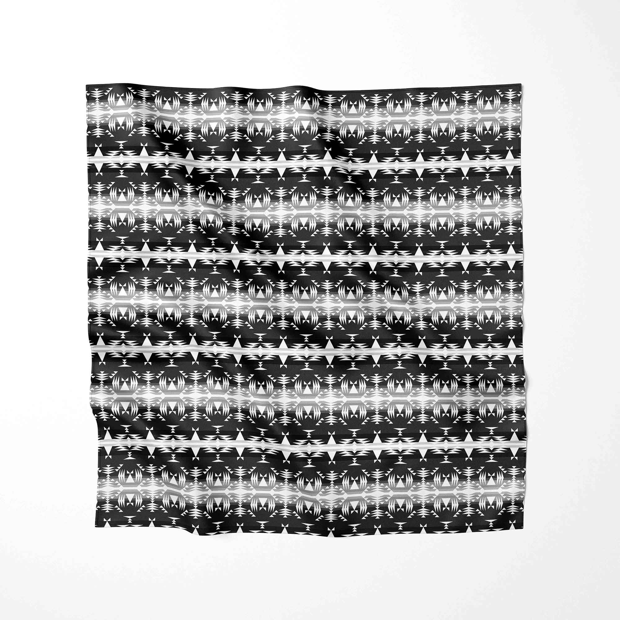 Between The Mountains Black and White 56 Inch Cotton Poplin Pre Order