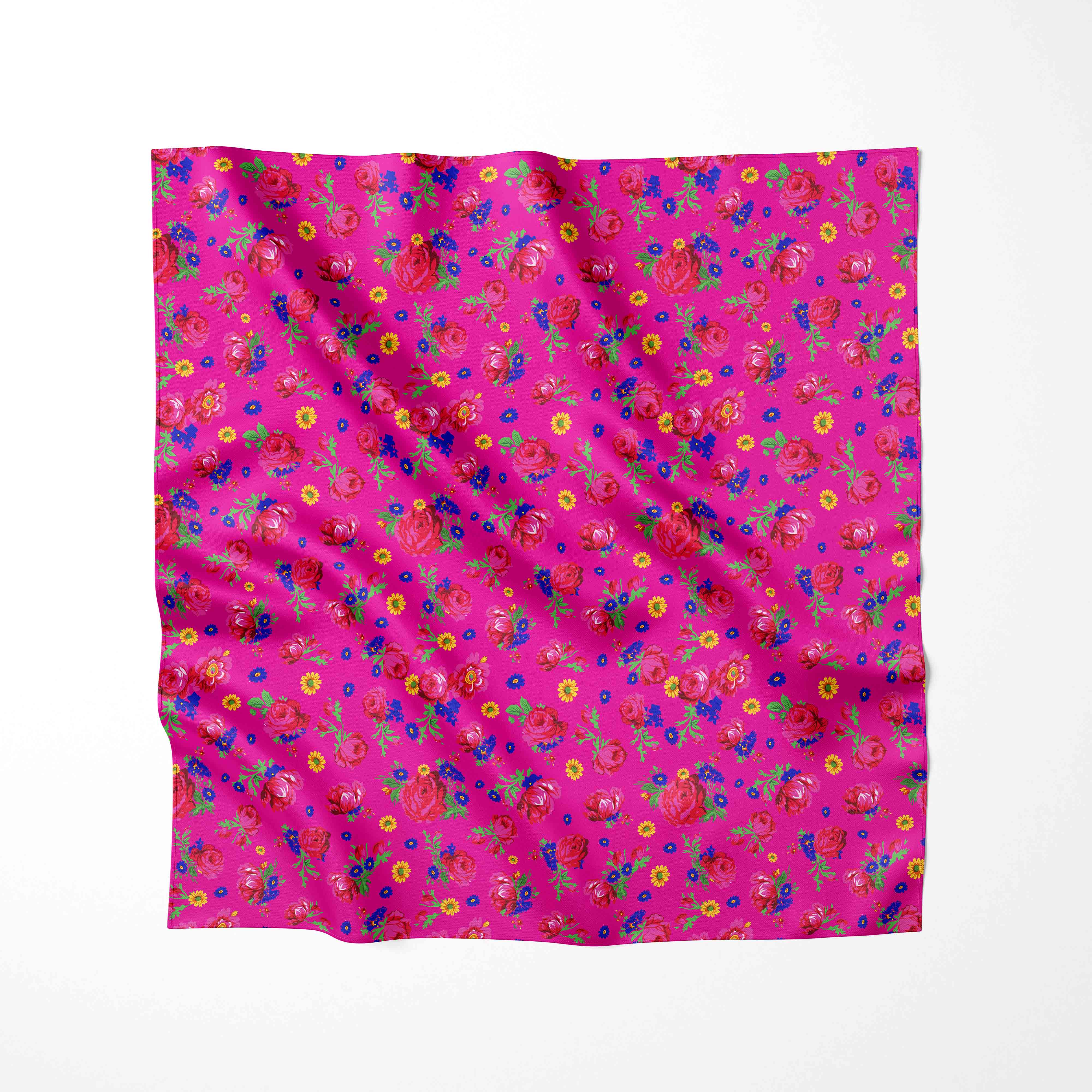 Kokum Ceremony Pink Satin Fabric By the Yard Pre Order