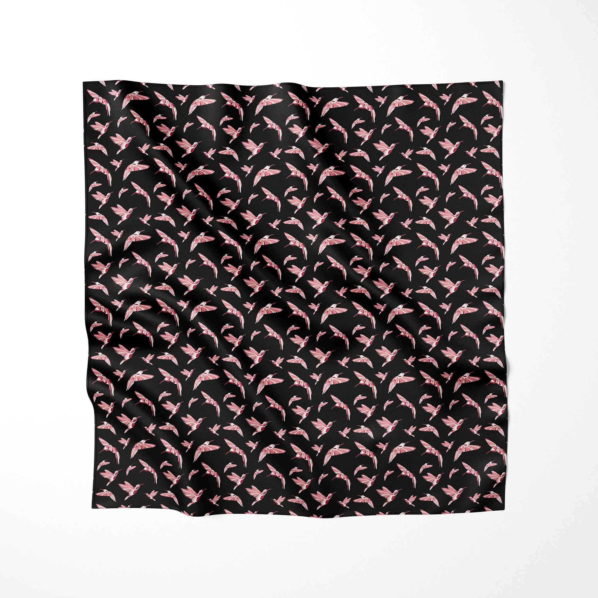 Strawberry Black Satin Fabric By the Yard Pre Order