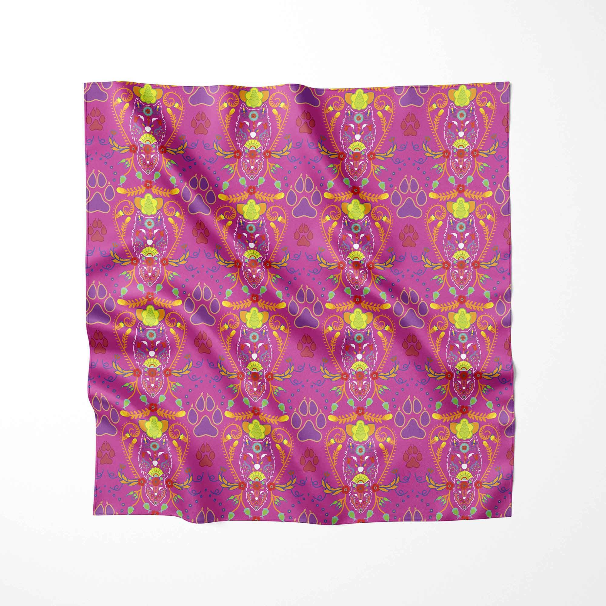 Wolf Kin Passion Fruit Satin Fabric By the Yard Pre Order