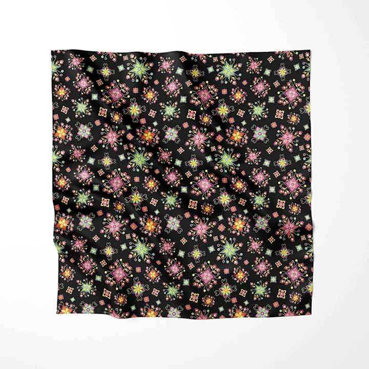 Botanical Galaxy Satin Fabric By the Yard Pre Order