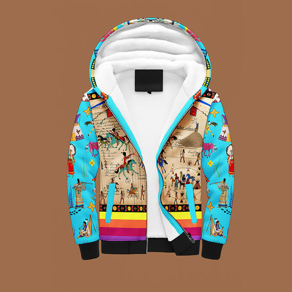 Fierce Alliances Blue Sherpa Hoodie