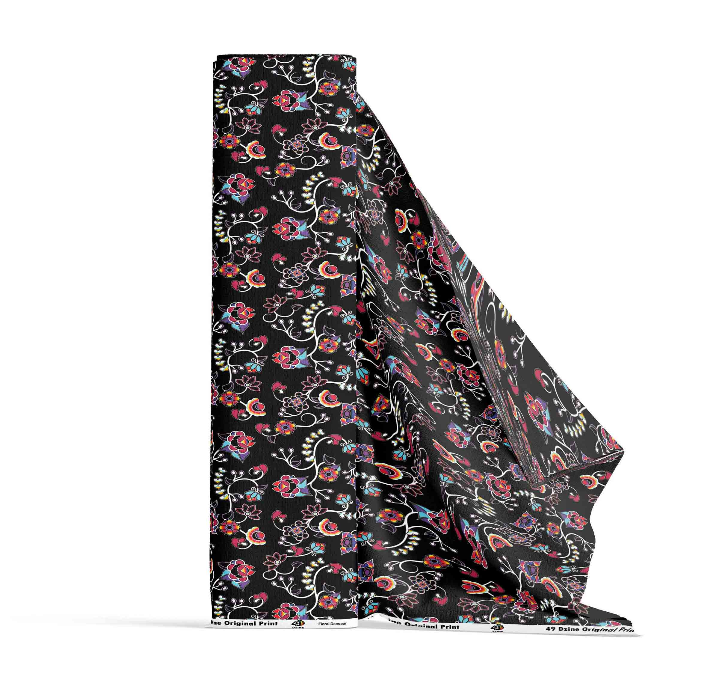 Floral Danseur Satin Fabric By the Yard Pre Order