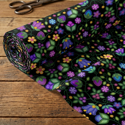 Bloom Uplift Black 42 Inch Cotton Poplin Pre Order