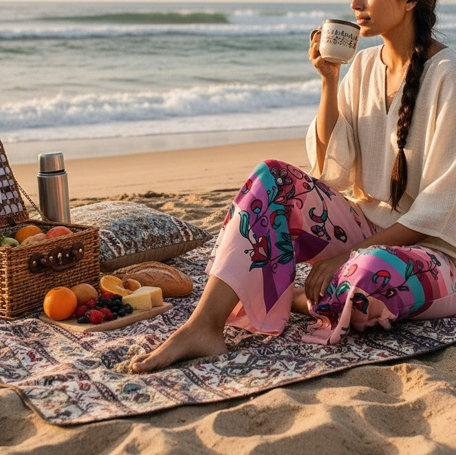 Frosted Petals Ribbon Pant