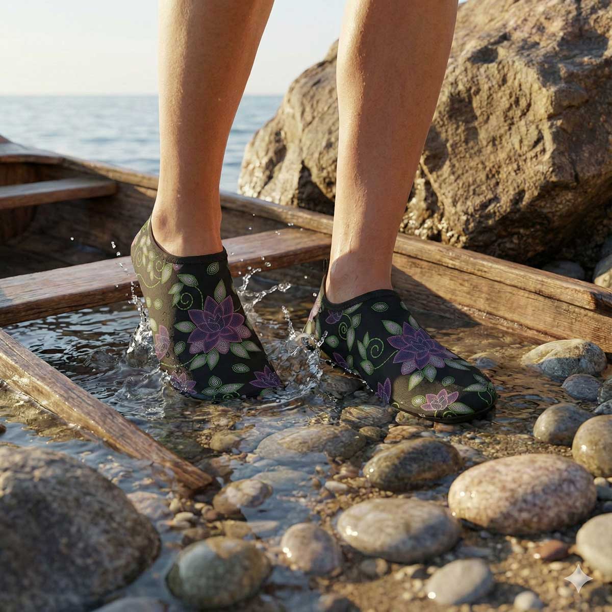 Beaded Rose Sockamoccs