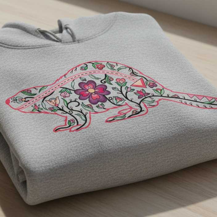 Beaver Floral Animals 02-M Various Sizes