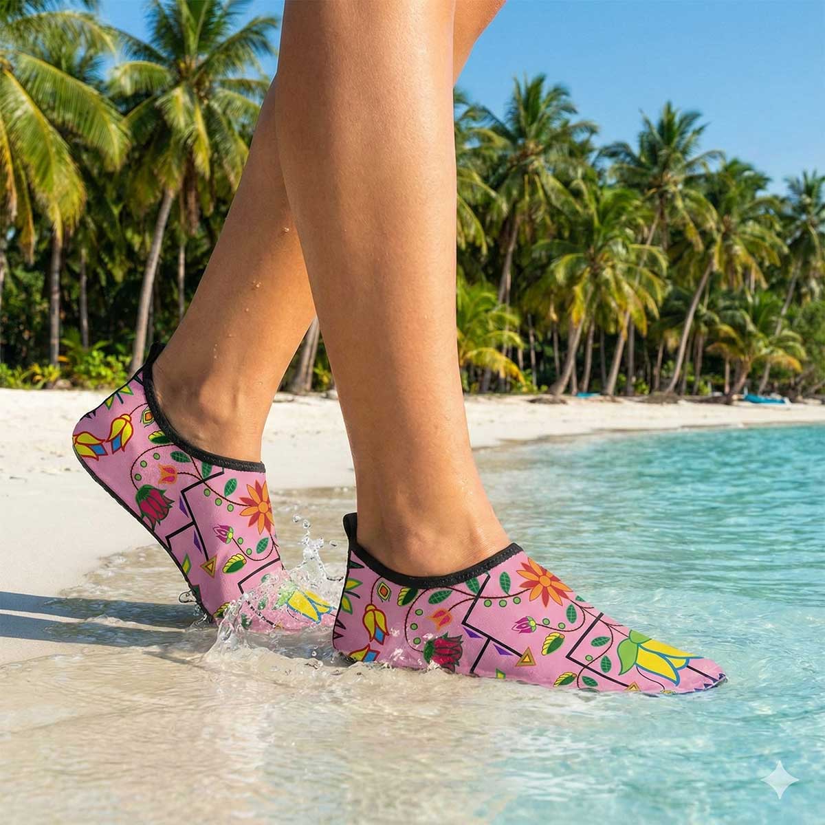 Geometric Floral Summer Sunset Sockamoccs