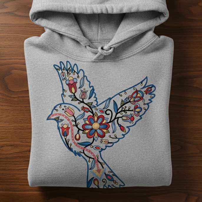 Sparrow Floral Animals 01-M Various Sizes