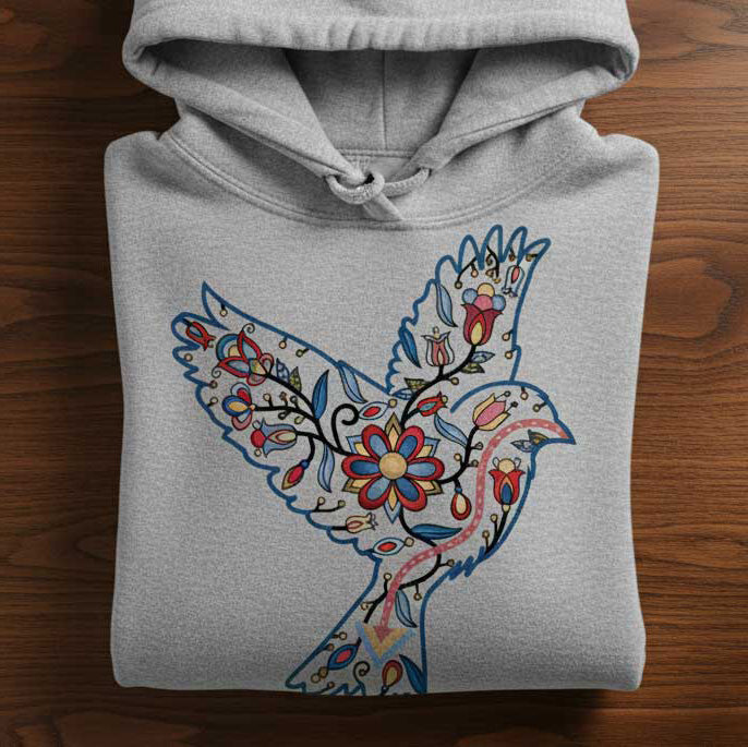 Sparrow Floral Animals 01 Various Sizes