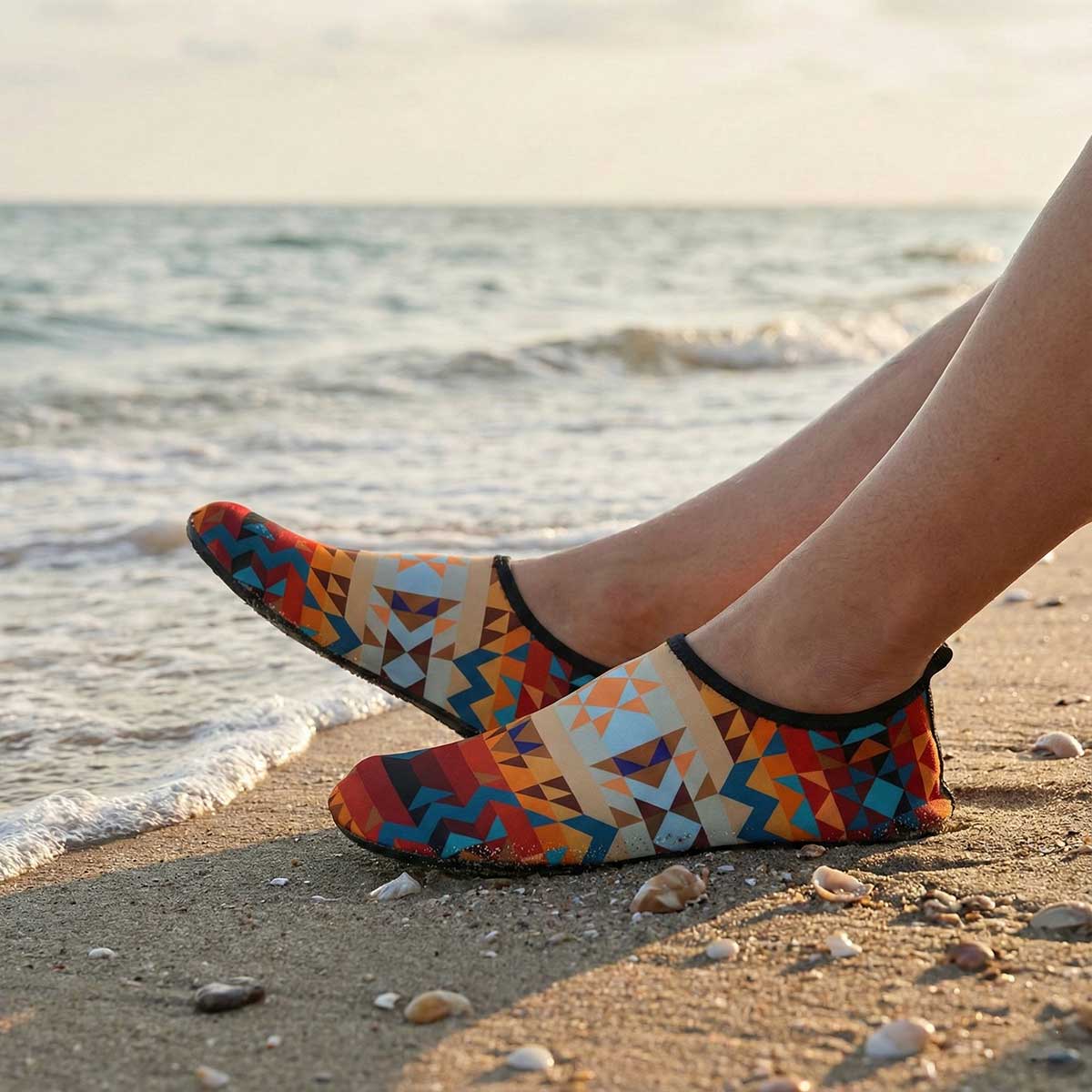 Dark Sandway Sockamoccs Slip On Shoes