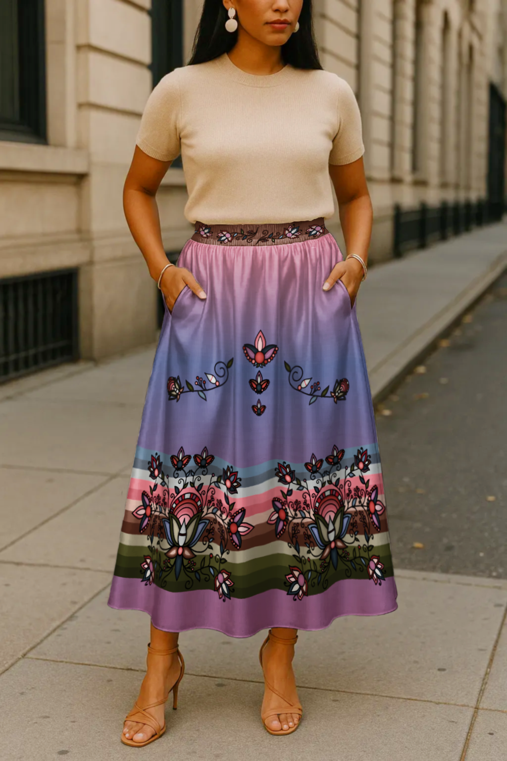 Glacial Gardenia Skirt