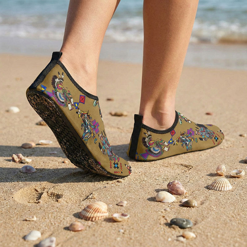 Grand Entry Dancers Earth Sockamoccs