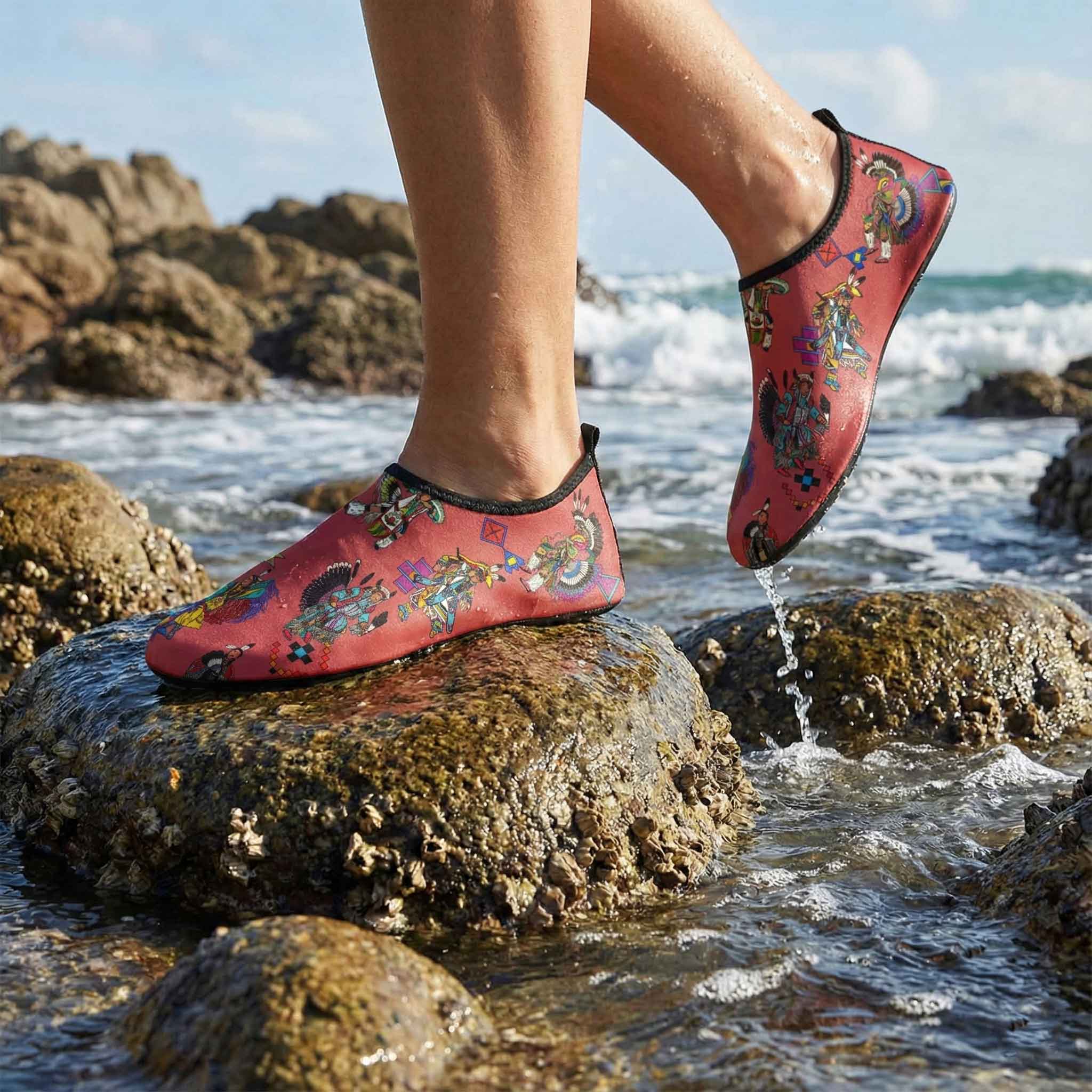 Grand Entry Dancers Terra Cotta Sockamoccs