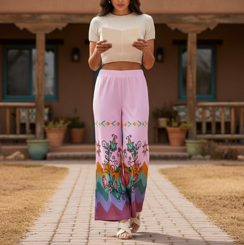 Harvest Hearth Floral Bloom Ribbon Pant