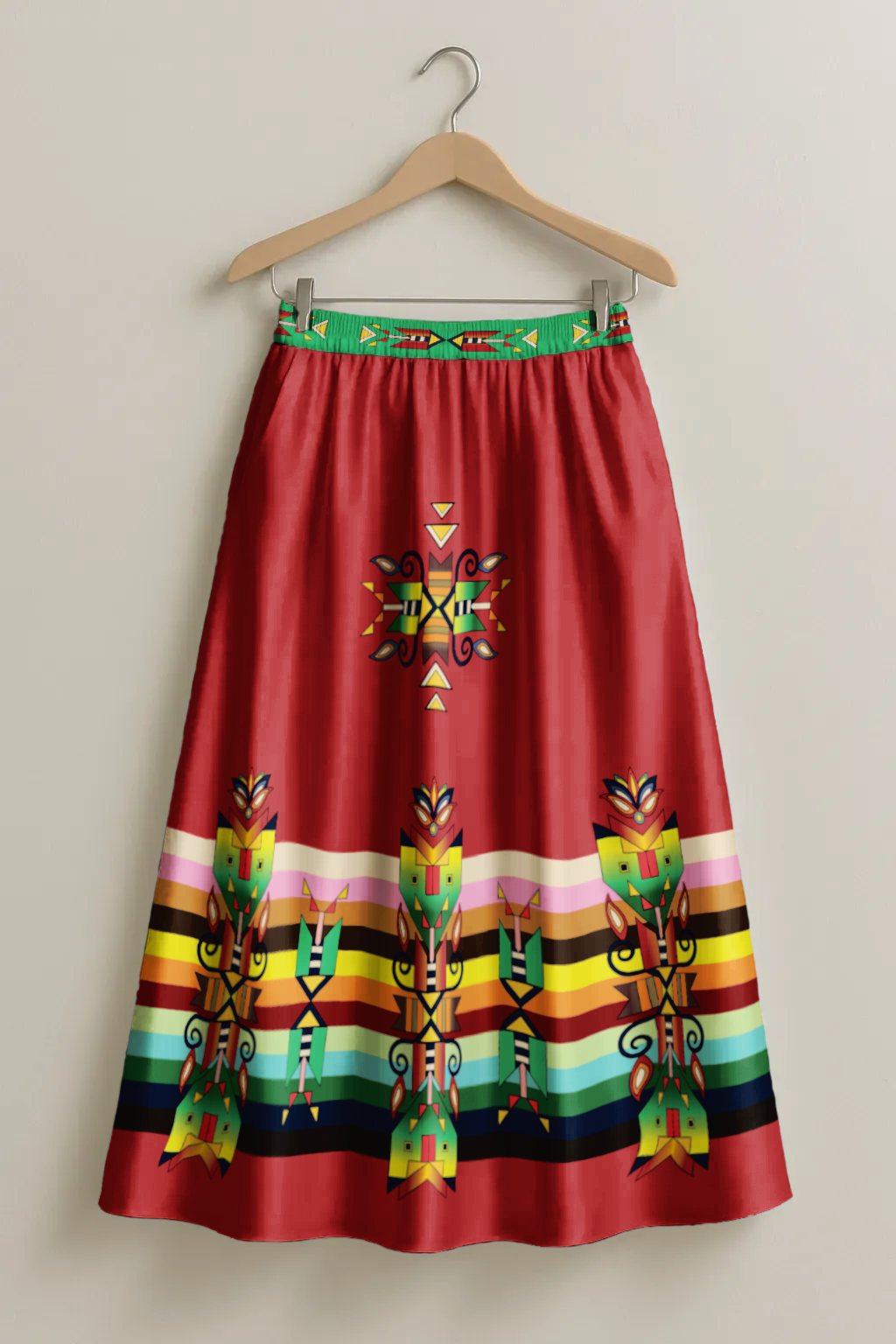 Heritage Tapestry Geometric Skirt