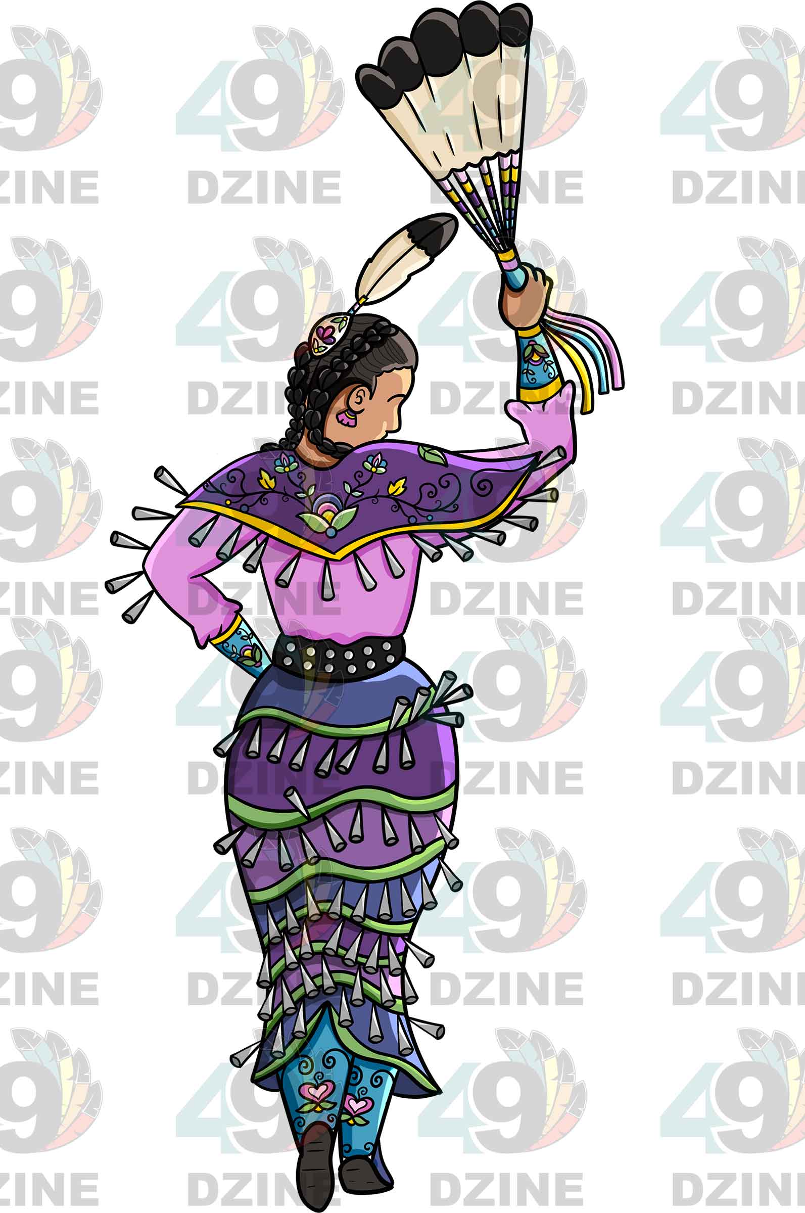 Jingle Dancer 5 Transfer (Various Sizes)