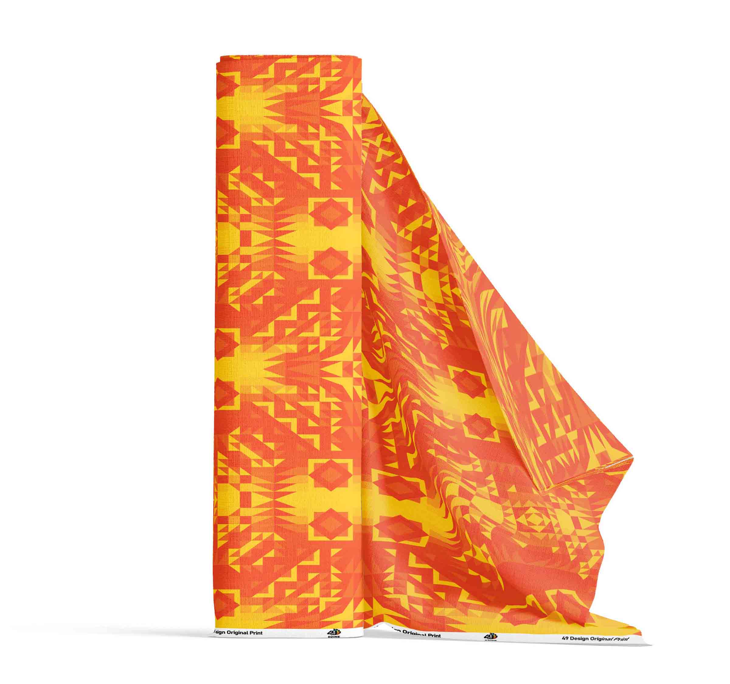 Kaleidoscope Orange 56 Inch Cotton Poplin Pre Order