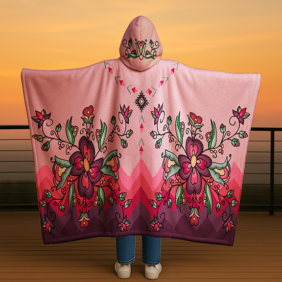 Amber Evening Garland Women's Hooded Blanket