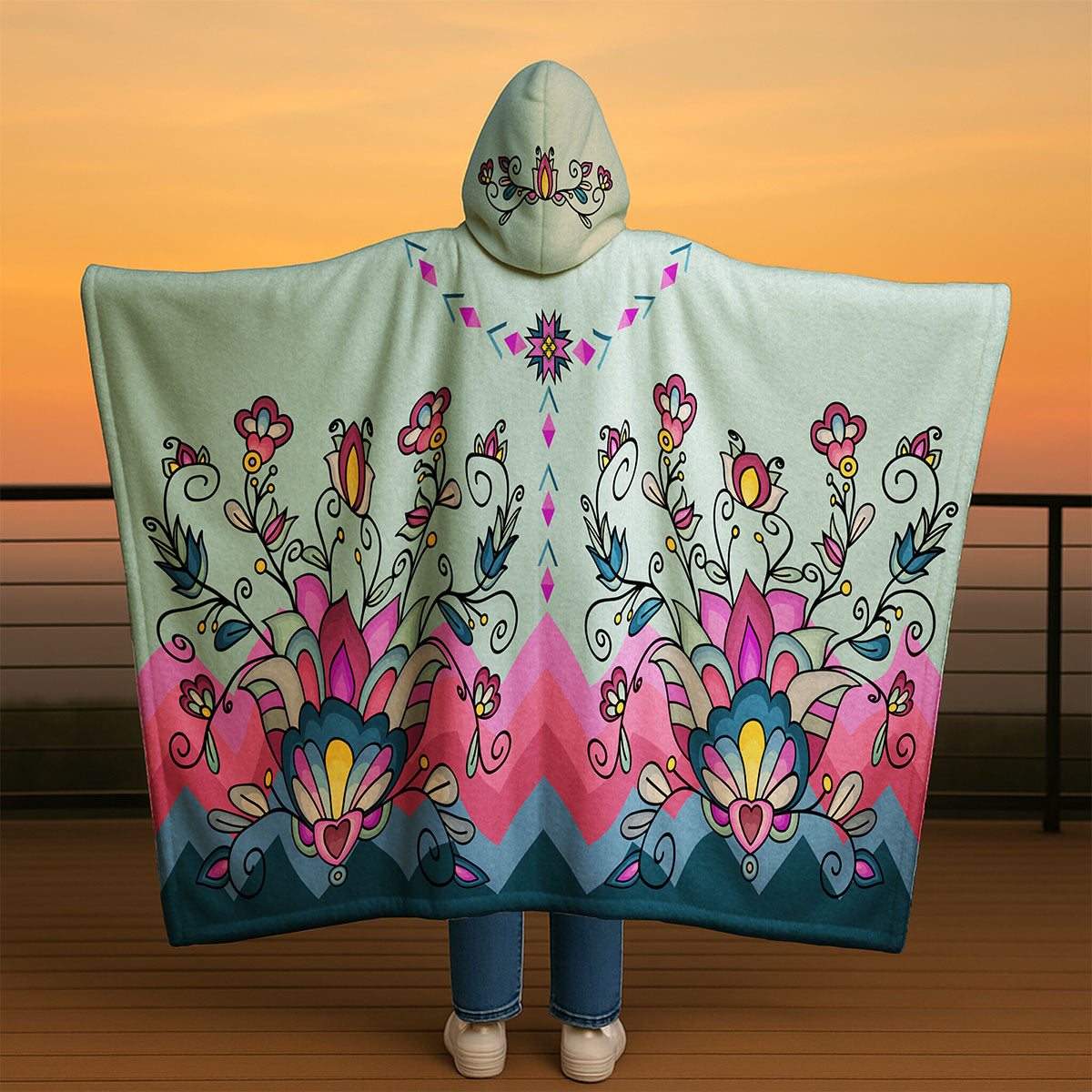 Autumn Bundle Blessing Women's Hooded Blanket