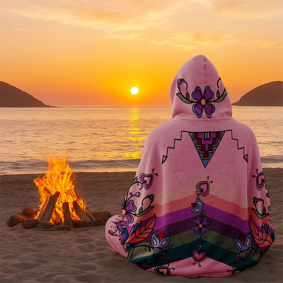 Frosted Leaf Spirit Women's Hooded Blanket