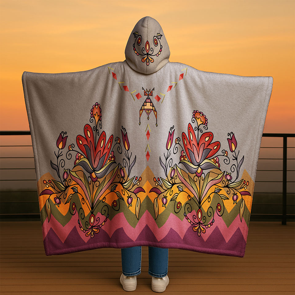 Red Willow Whispers Women's Hooded Blanket