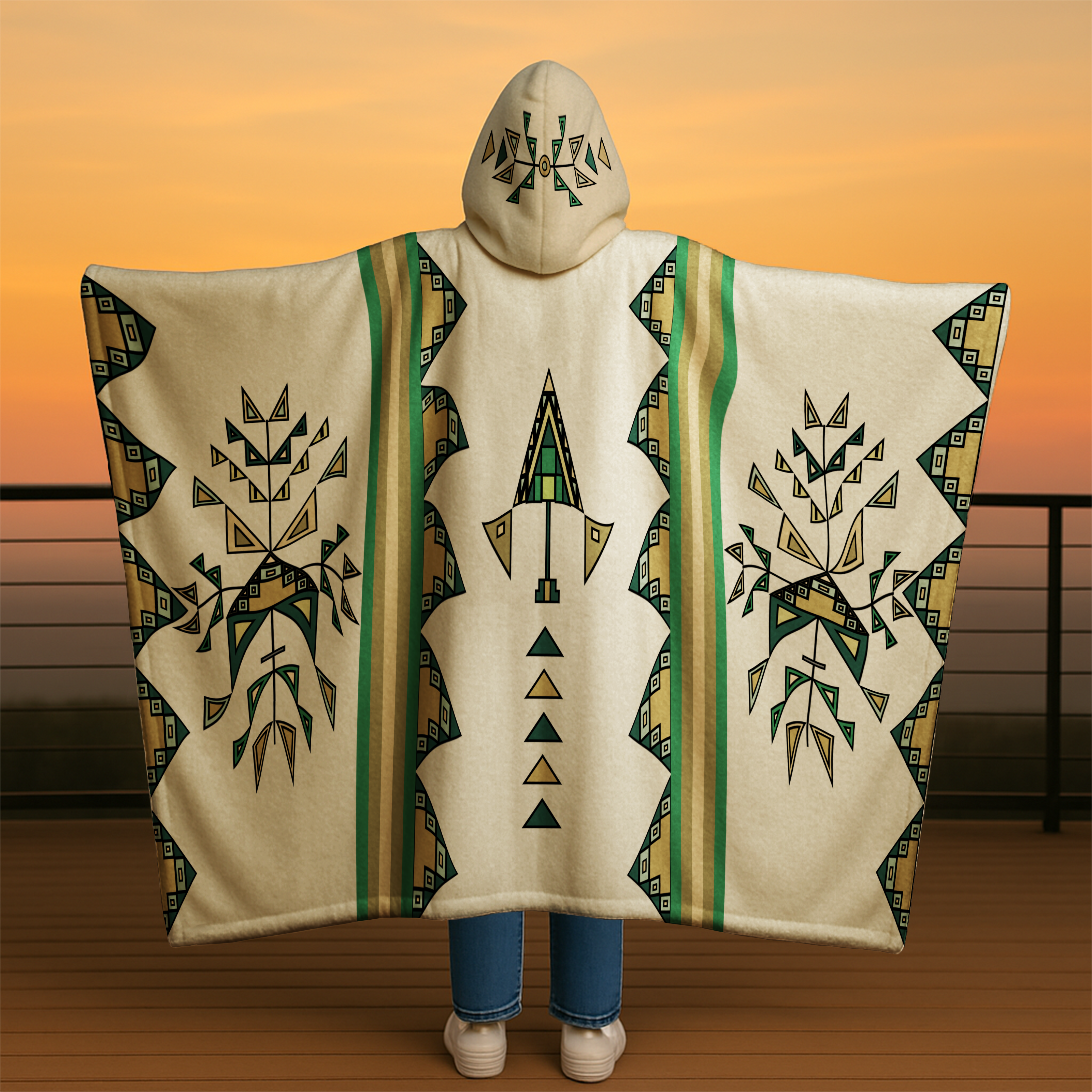 Bear Shield Men's Hooded Blanket