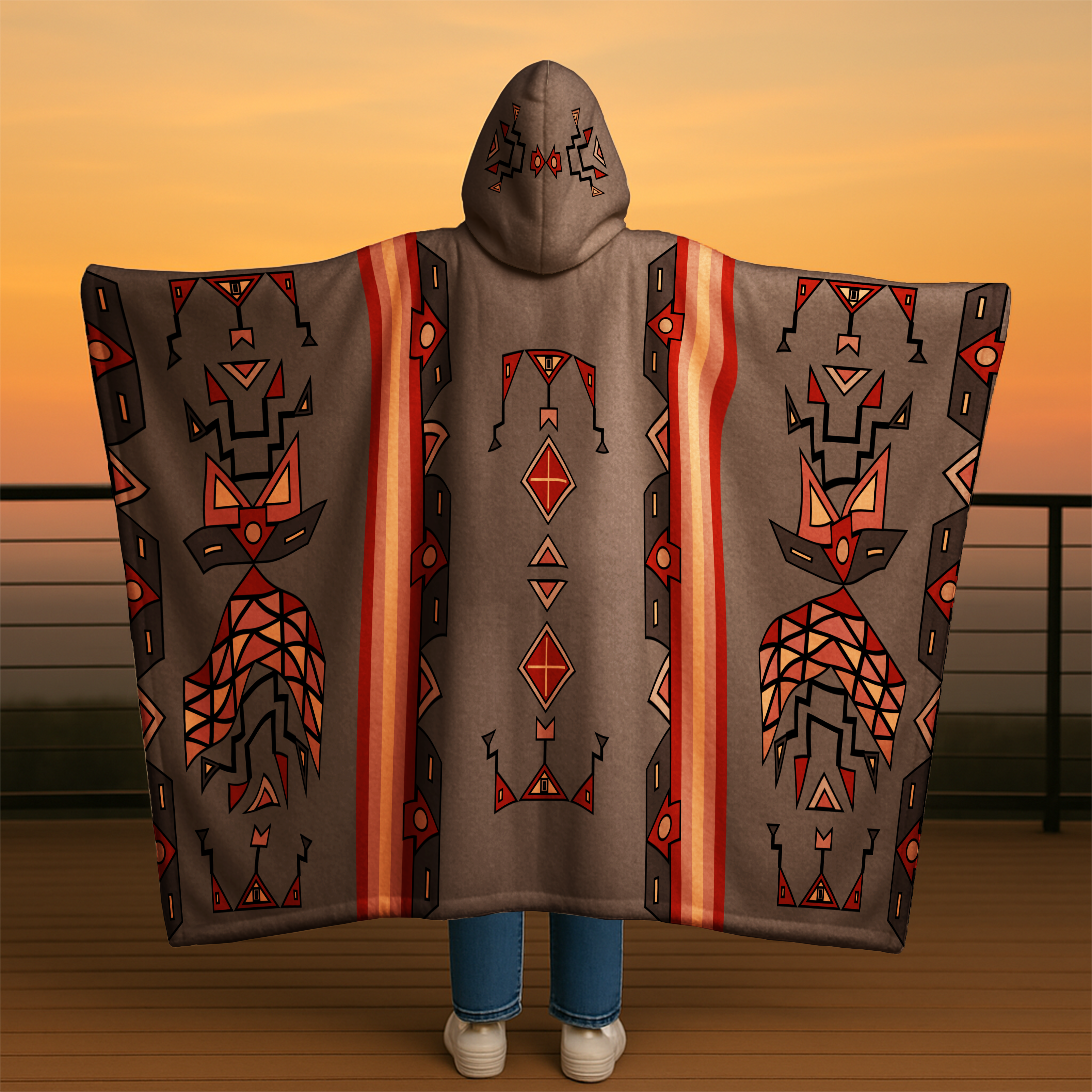 Cinder Guardian Men's Hooded Blanket