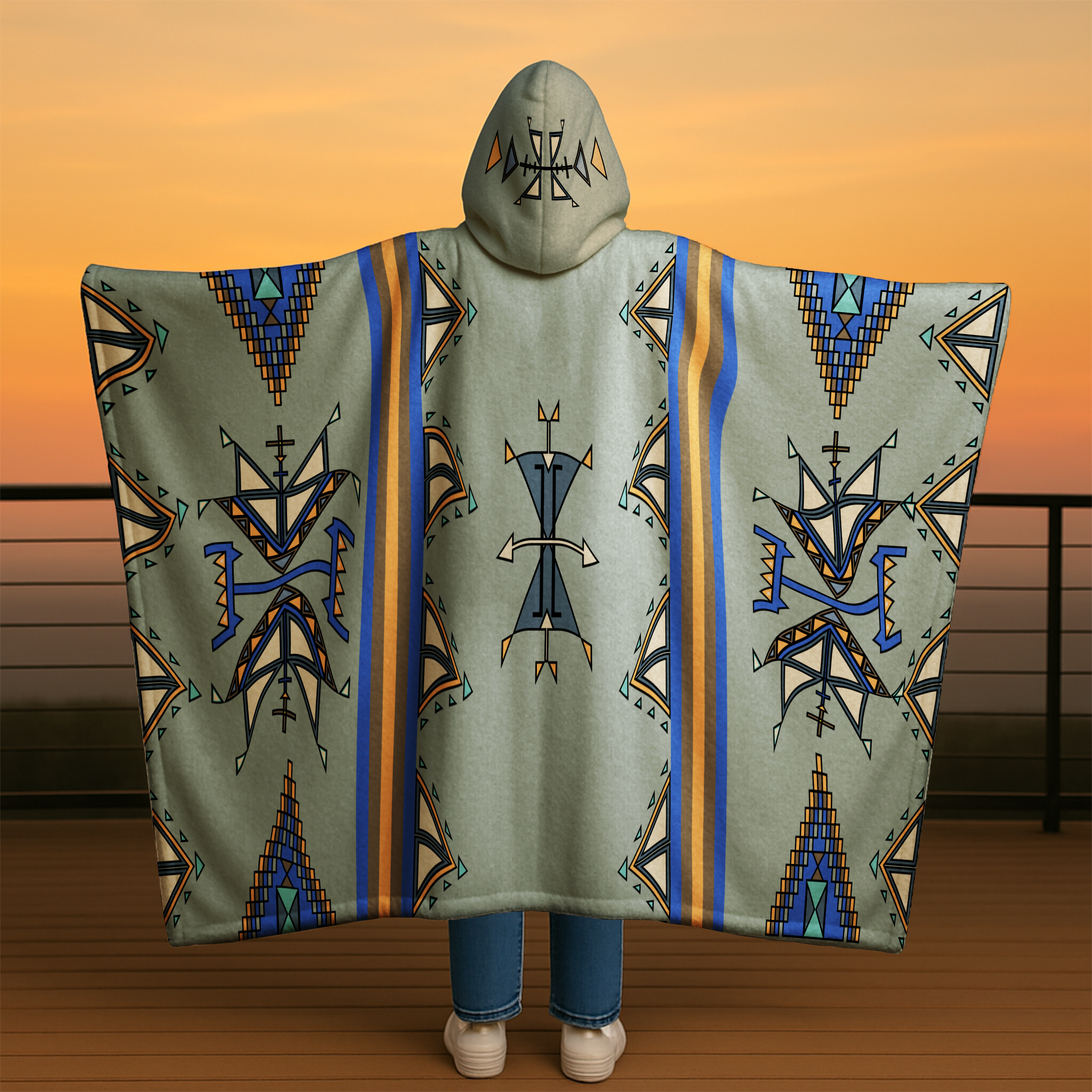 Eagle Strike Men's Hooded Blanket