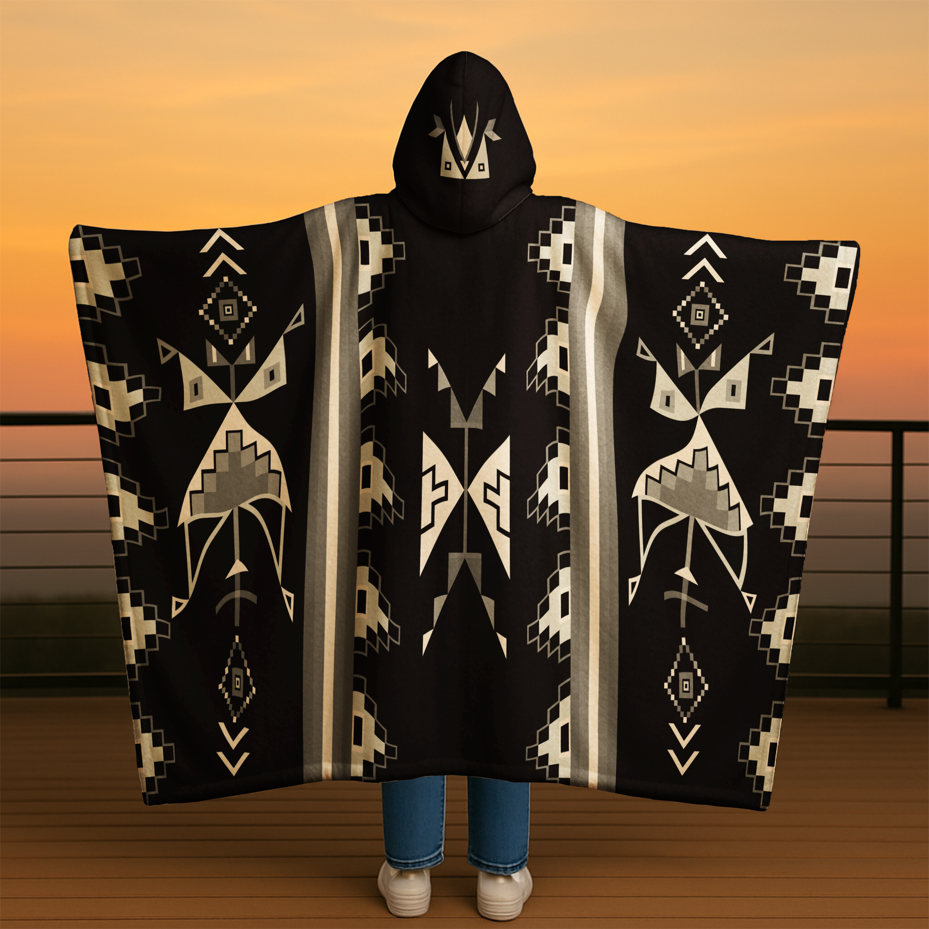 Owl Watcher Men's Hooded Blanket
