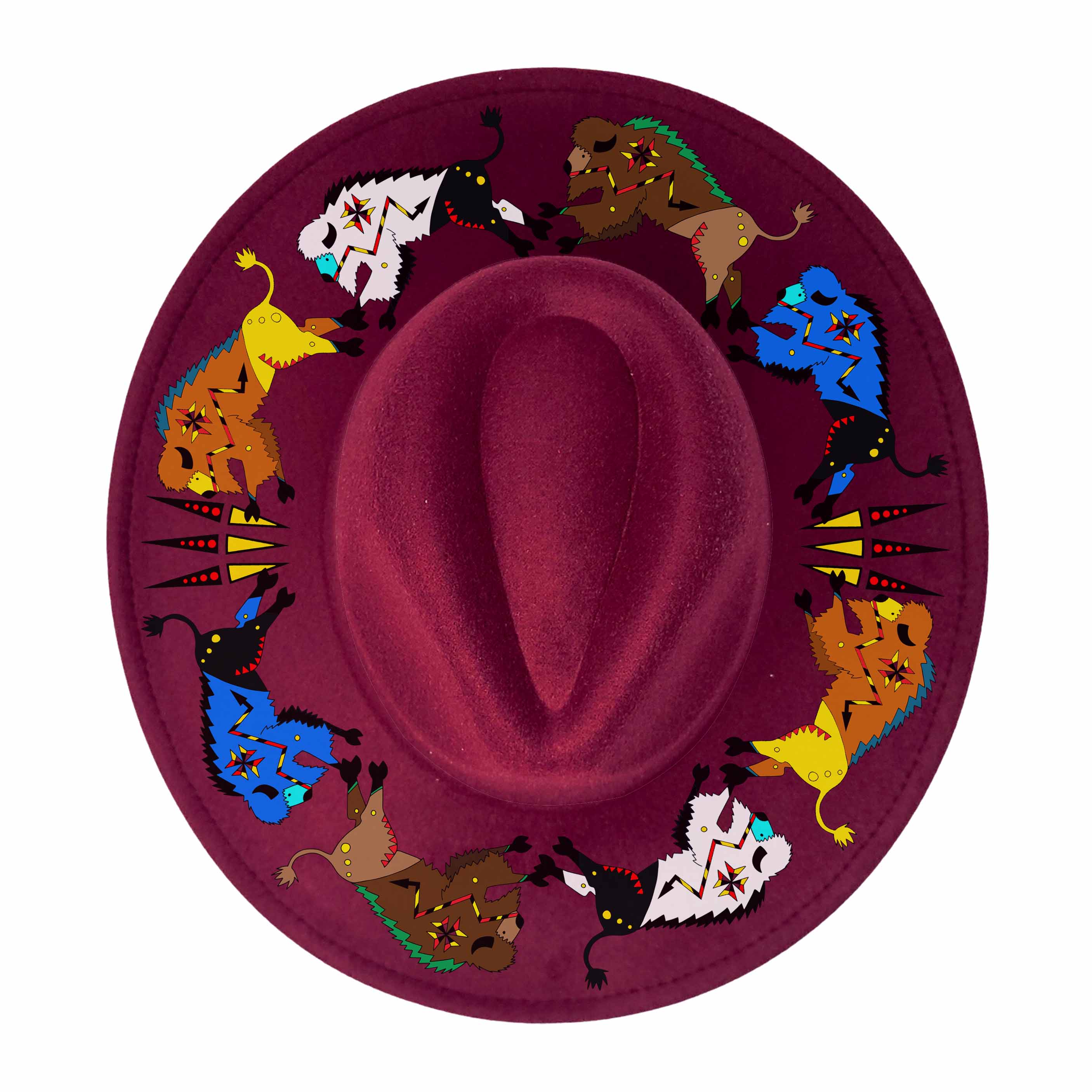 Ledger Buffalos Fedora Hat