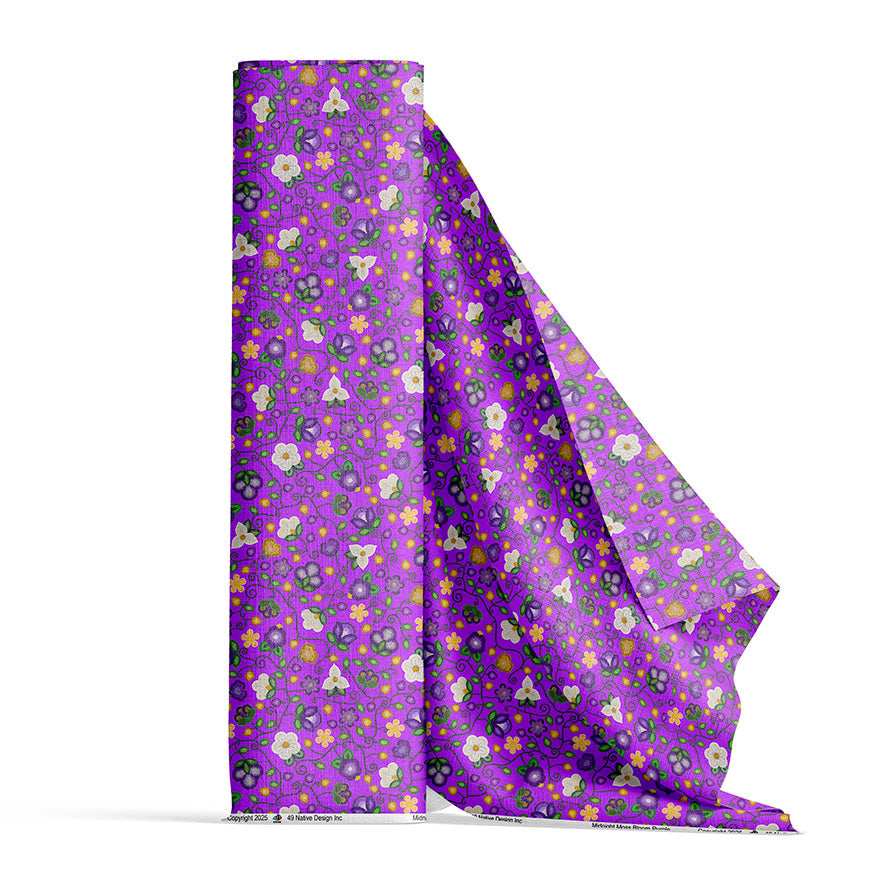 Midnight Moss Bloom Purple 42 Inch Cotton Poplin Pre Order