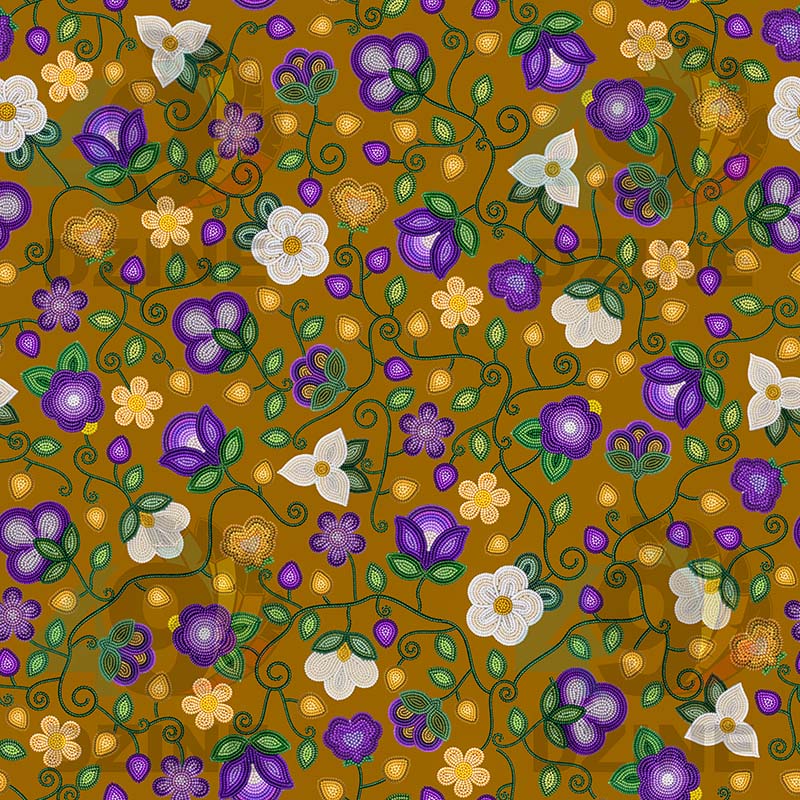 Midnight Moss Bloom Toffee 42 Inch Cotton Poplin Pre Order