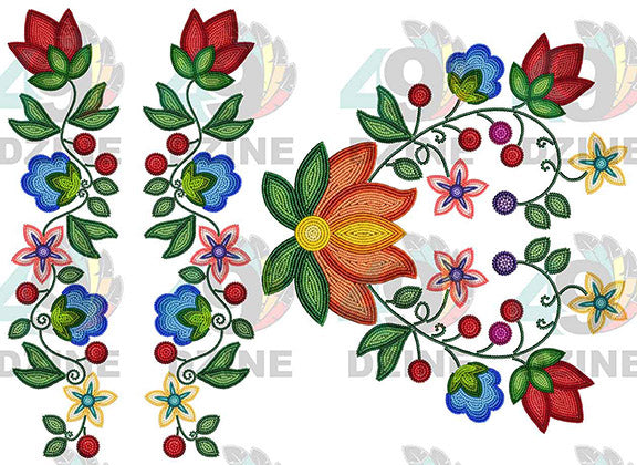 Morning Harmony Beadwork Set Transfer (Various Sizes)