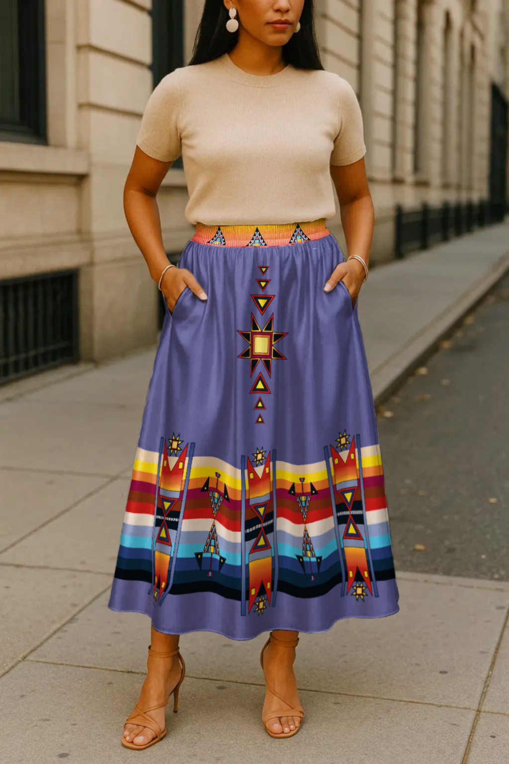 Morning Star Geometric Skirt